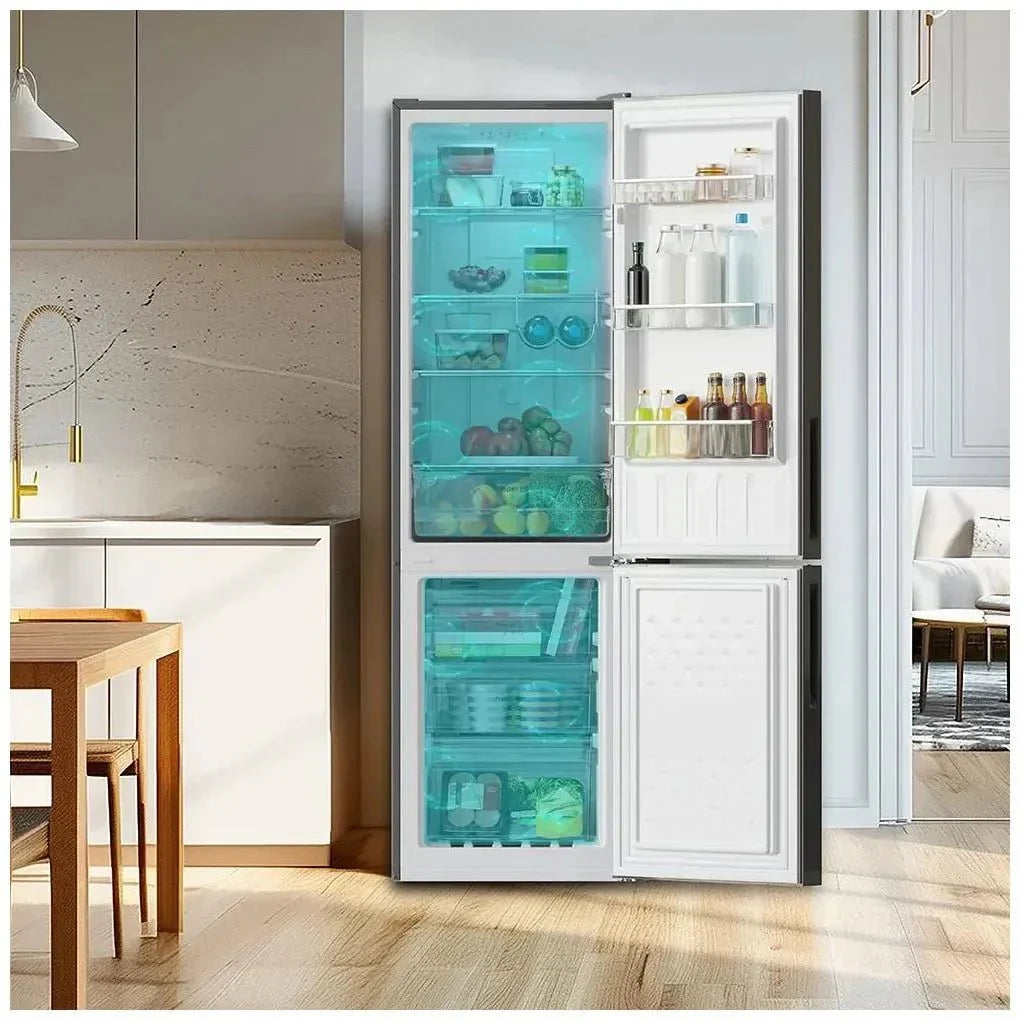 Frigorífico Combi 250L Gris con No Frost, Multi Air Flow y Clase E de Cecotec