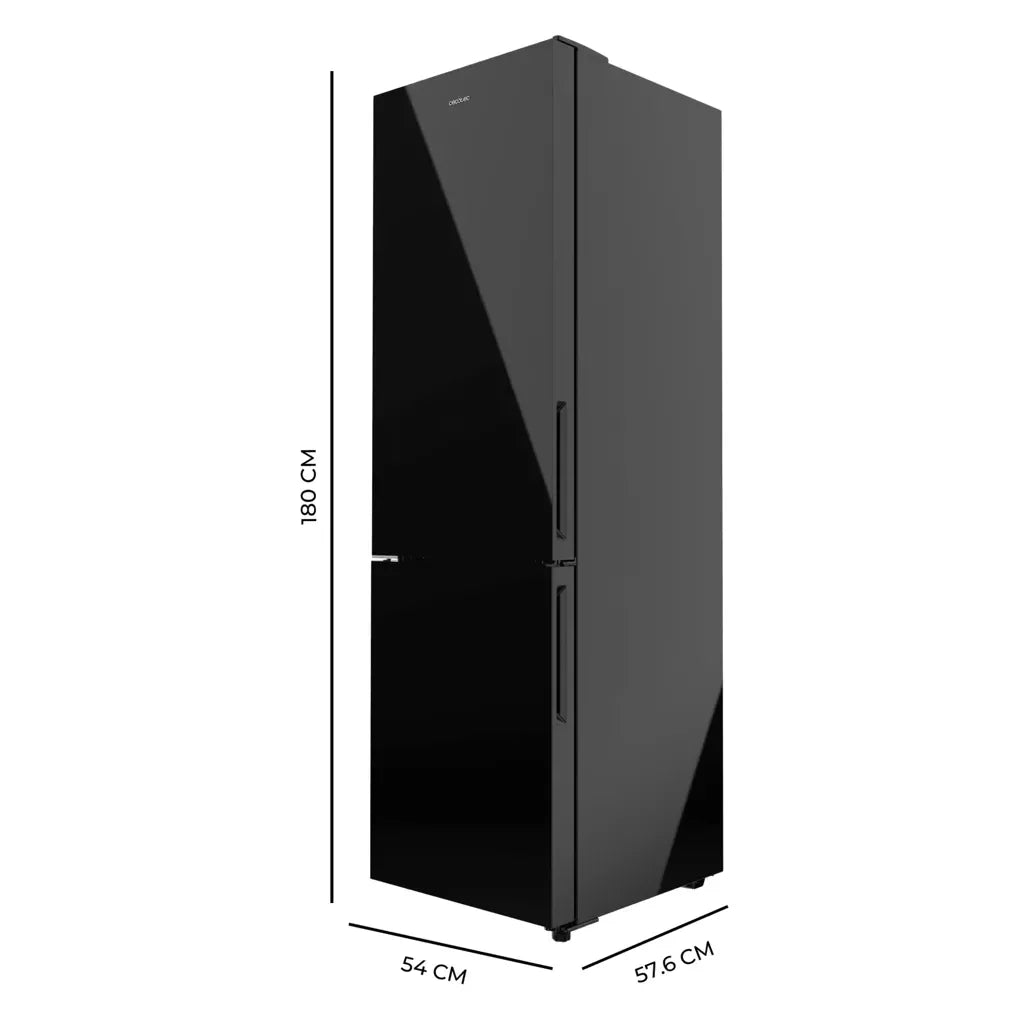 Frigorífico Combi Negro 250L No Frost, Clase E, Multi Airflow y Fast Cooling de Cecotec