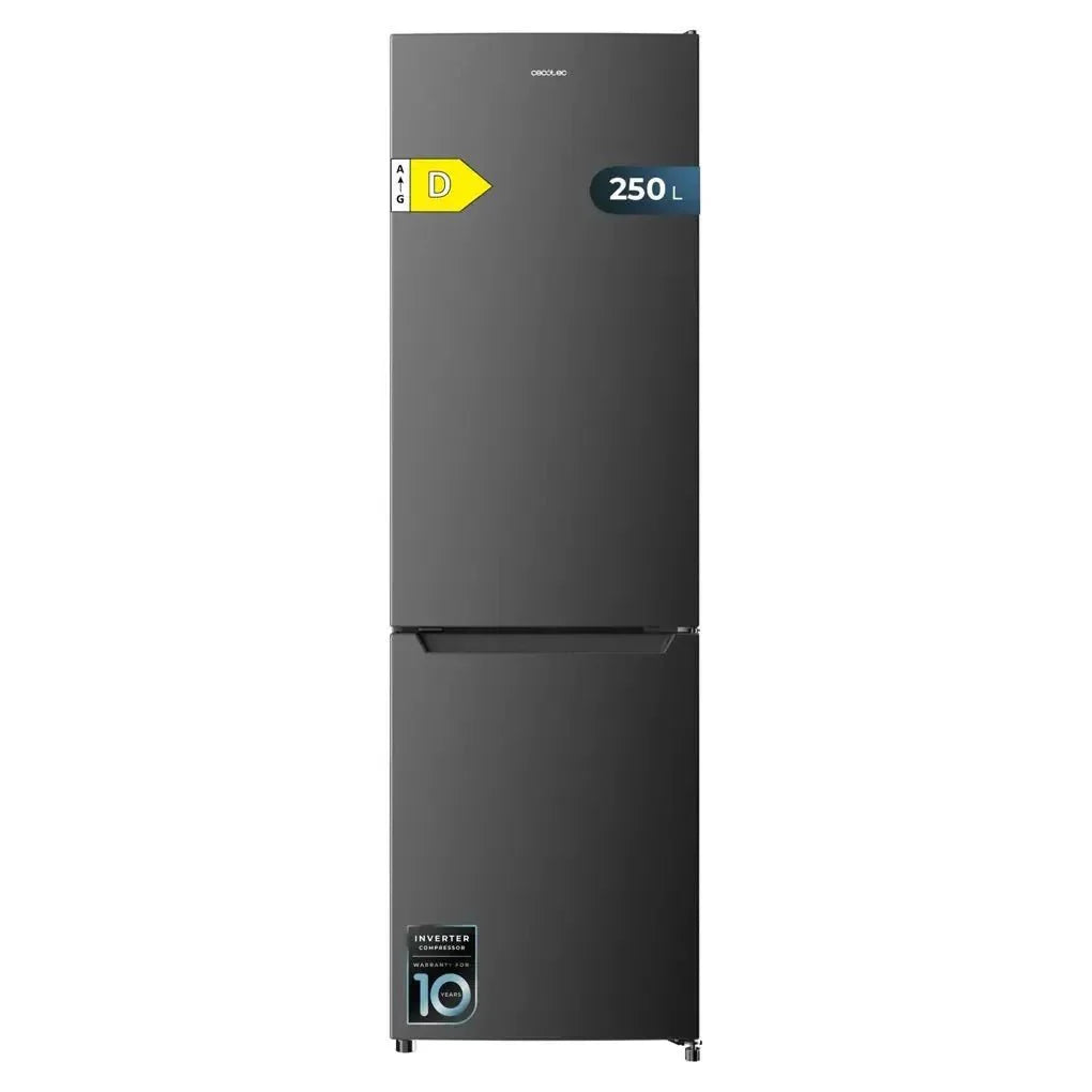Frigorífico Combi 250L Dark Inox: Eficiencia, Estilo y Tecnología Avanzada de Cecotec
