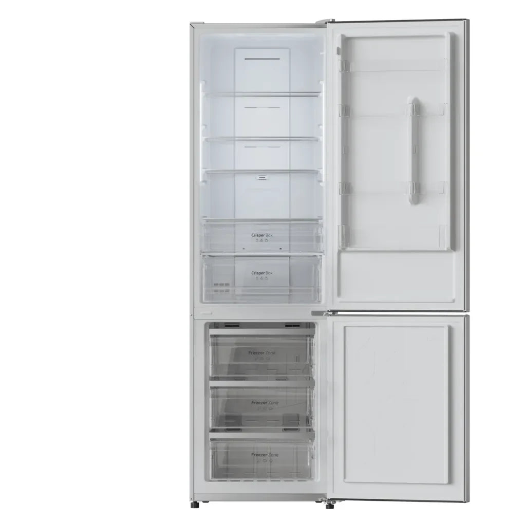 Frigorífico Combi Inox 356L No Frost, Eficiencia Energética E, 200cm Alto de Cecotec