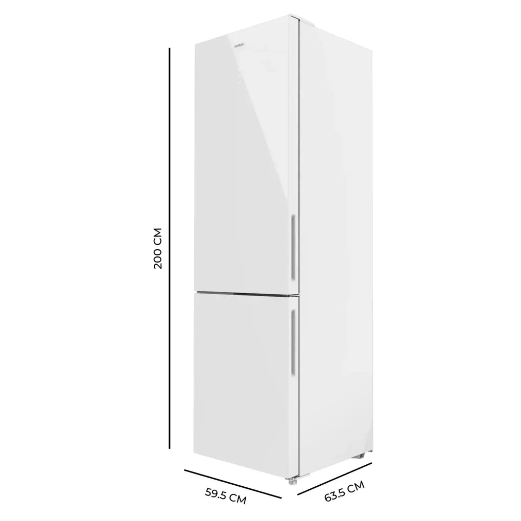Frigorífico Combi 356L Blanco, No Frost, Fast Cooling, Clase E, 200cm Alto de Cecotec