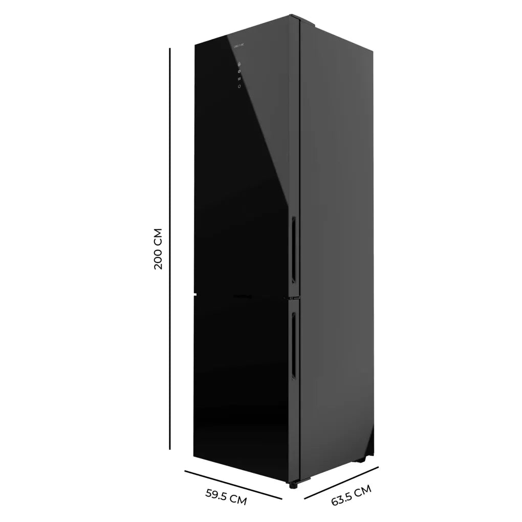 Frigorífico Combi Negro 356L No Frost con Fast Cooling y Clase Energética E de Cecotec