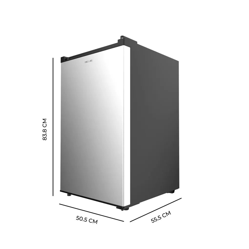 Mini Frigorífico Inox 114L: Compacto, Eficiente y con Luz LED de Cecotec