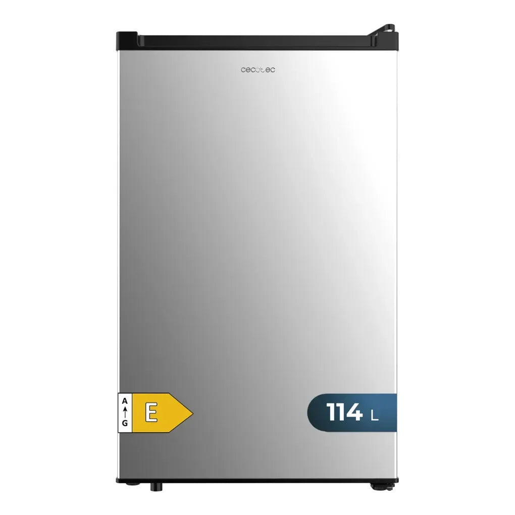 Mini Frigorífico Inox 114L: Compacto, Eficiente y con Luz LED de Cecotec