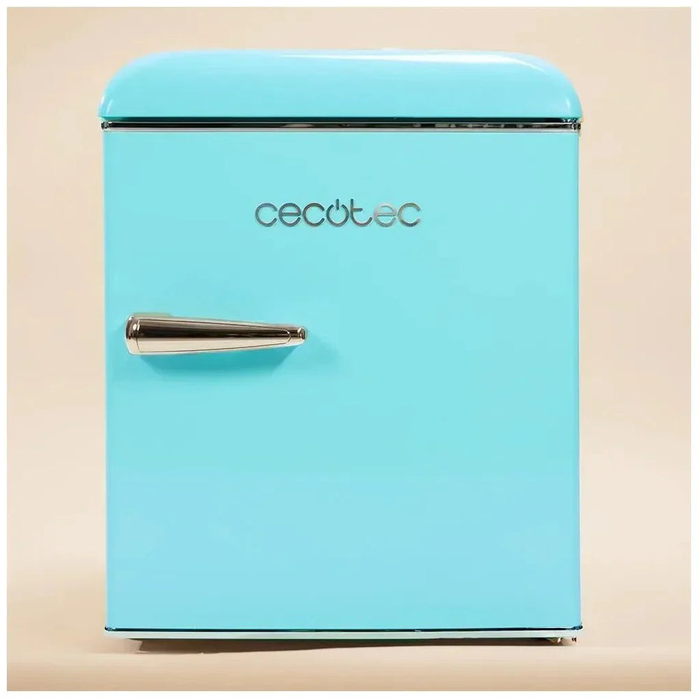 Mini Frigorífico Retro Azul 45L con Icebox y Eficiencia Energética Clase E de Cecotec
