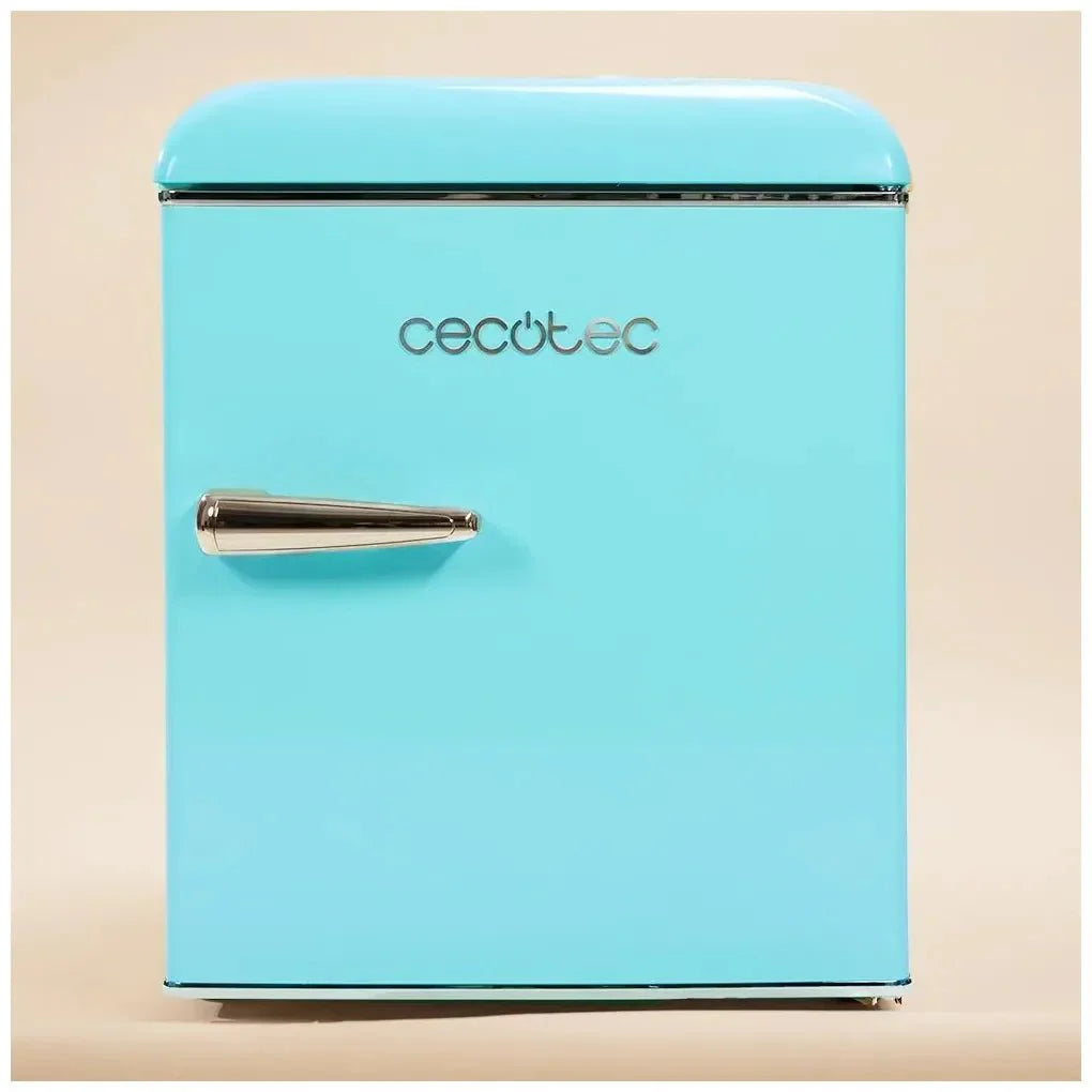Mini Frigorífico Retro Azul 45L con Icebox y Eficiencia Energética Clase E de Cecotec
