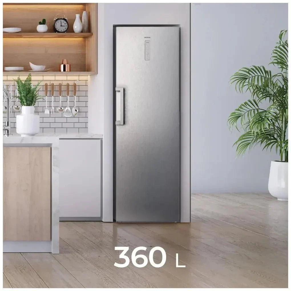 Frigorífico 360L Inoxidable con No Frost, Multi Airflow y Motor Inverter Plus de Cecotec
