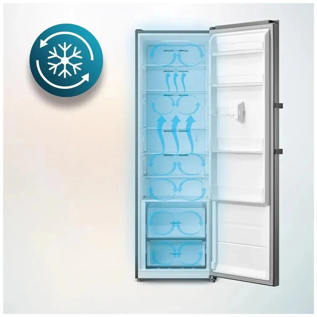 Frigorífico 360L Inoxidable con No Frost, Multi Airflow y Motor Inverter Plus de Cecotec