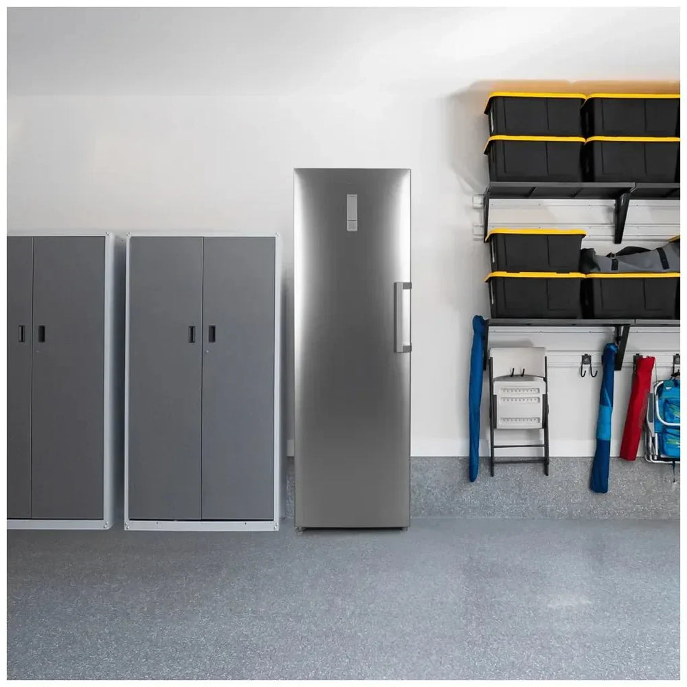 Congelador Inoxidable XL con No Frost y Motor Inverter Plus, Puerta Reversible de Cecotec