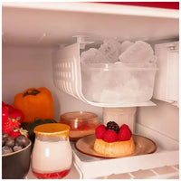 Mini Frigorífico Retro 45L Rojo con Icebox y Eficiencia Energética Clase E de Cecotec