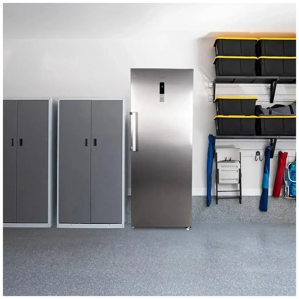 Congelador Vertical Inox 380L con Motor Inverter y Función Dual No Frost de Cecotec