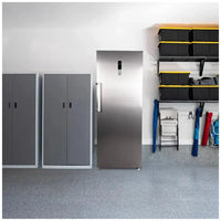 Congelador Vertical Inox 380L con Motor Inverter y Función Dual No Frost de Cecotec