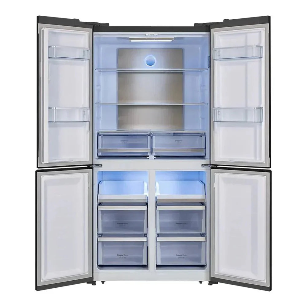 Frigorífico de 4 Puertas en Inox: Alta Capacidad, Eficiencia Energética y Tecnología Innovadora de Cecotec