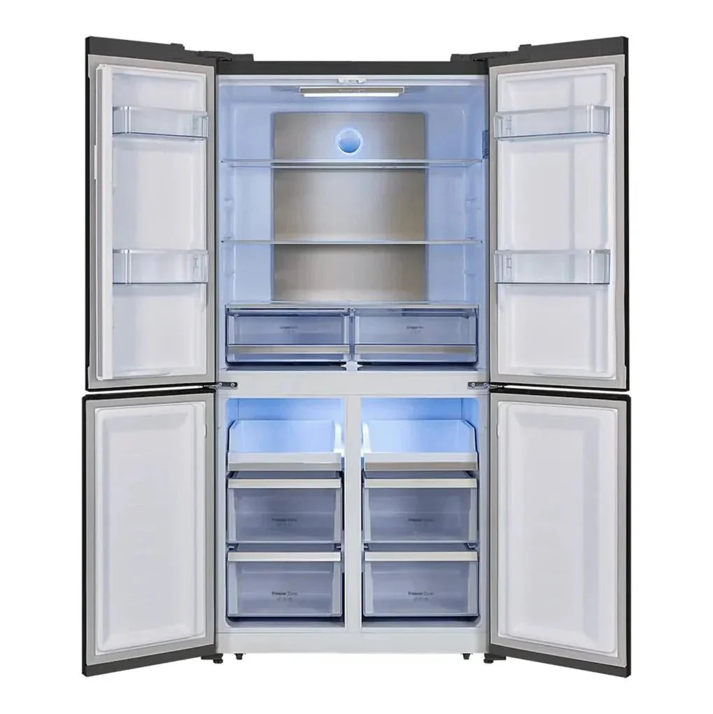 Frigorífico de 4 Puertas en Inox: Alta Capacidad, Eficiencia Energética y Tecnología Innovadora de Cecotec