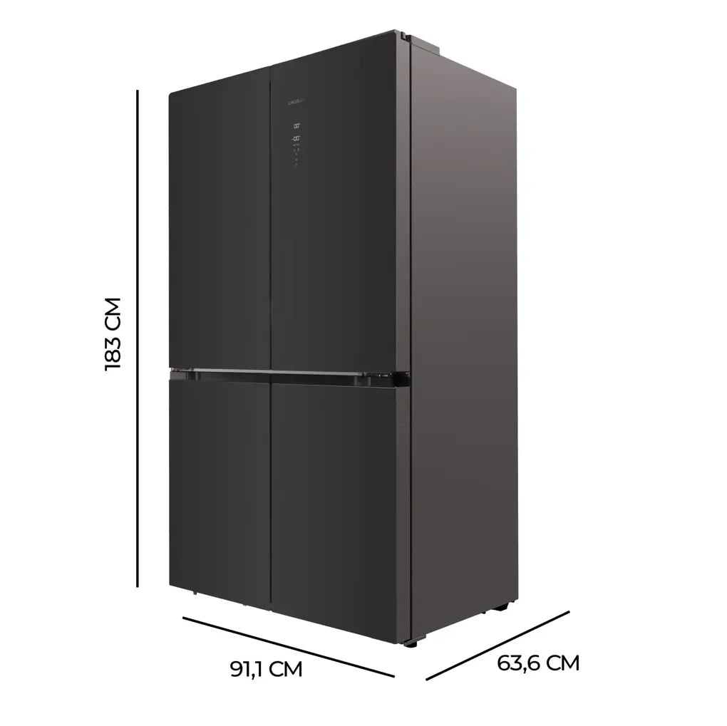 Frigorífico 4 Puertas 490L: Eficiencia Energética y Tecnología Avanzada de Cecotec