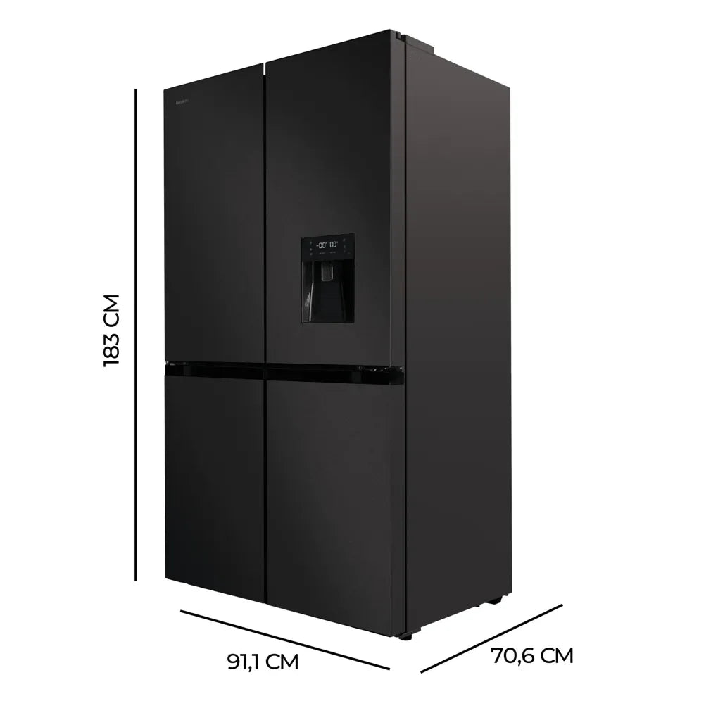 Frigorífico 4 Puertas 564L con Inverter y NoFrost para Conservación Óptima de Cecotec