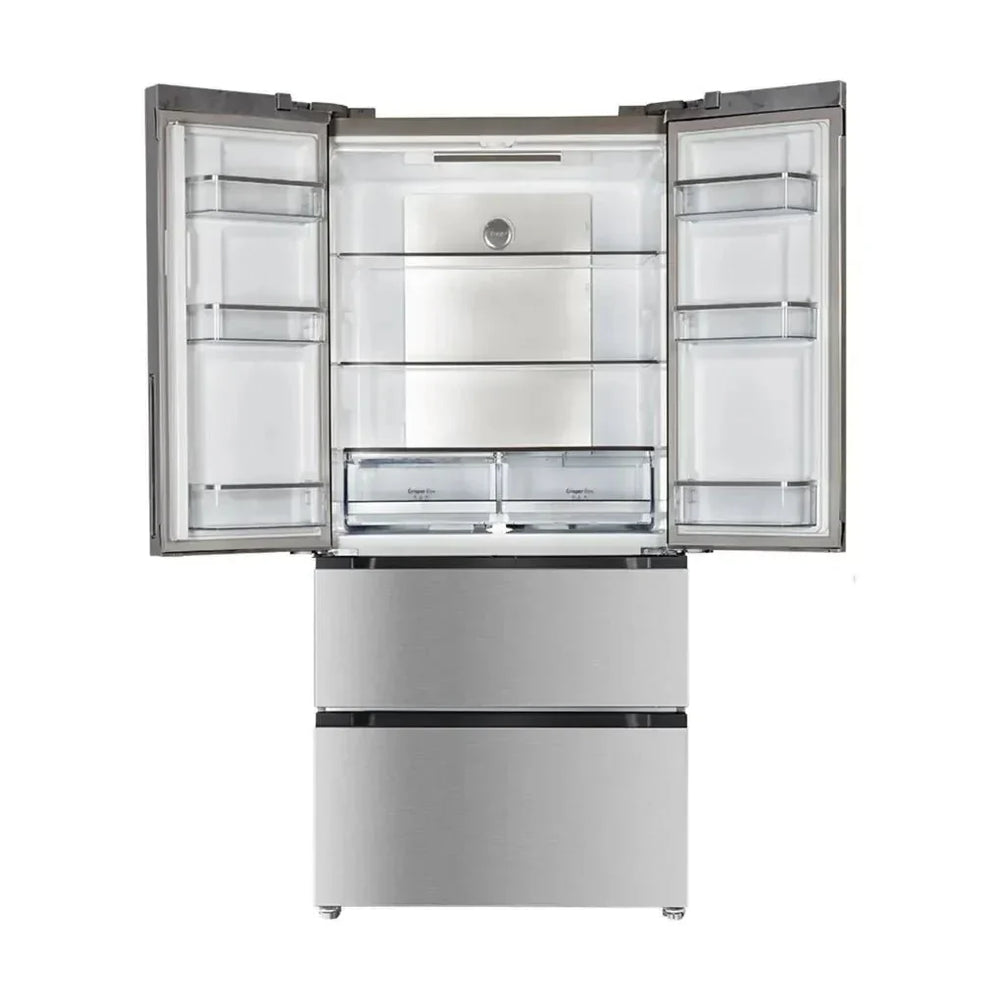 Frigorífico 4 Puertas Inox con Gran Capacidad y Eficiencia Energética de Cecotec