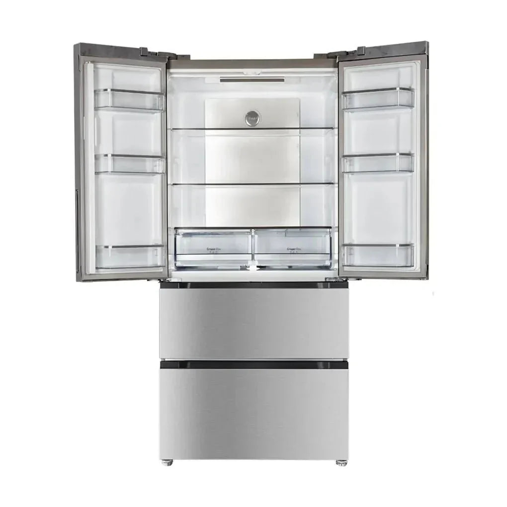 Frigorífico 4 Puertas Inox con Gran Capacidad y Eficiencia Energética de Cecotec