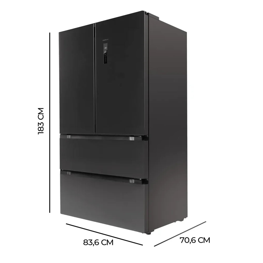 Frigorífico 4 Puertas Inoxidable con Gran Capacidad y Tecnología Avanzada de Cecotec