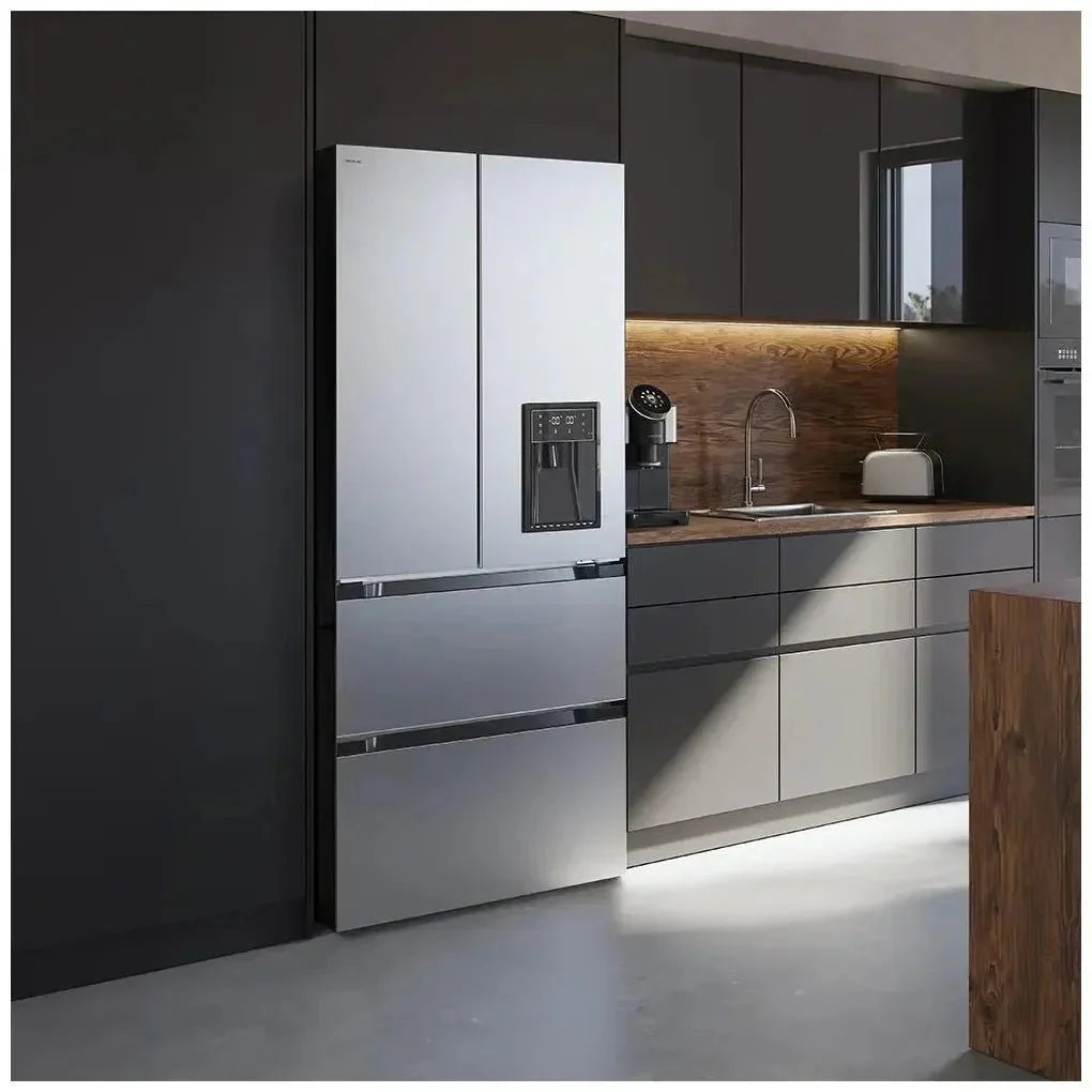 Frigorífico 4 Puertas Inox con Gran Capacidad y Tecnología Avanzada de Cecotec