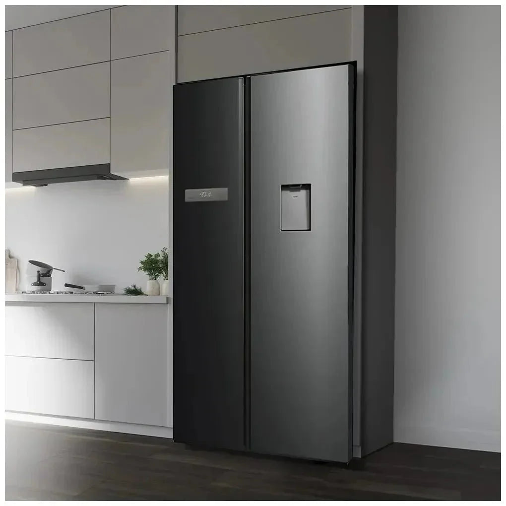 Frigorífico Americano 592L Dark E con No Frost y Dispensador de Agua de Cecotec