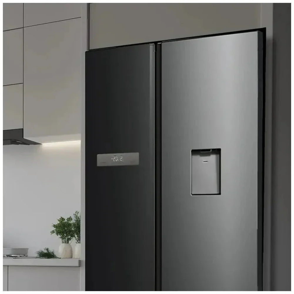Frigorífico Americano 592L Dark E con No Frost y Dispensador de Agua de Cecotec