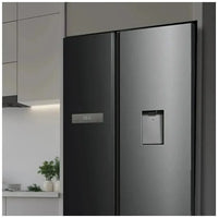 Frigorífico Americano 592L Dark E con No Frost y Dispensador de Agua de Cecotec