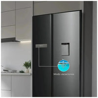 Frigorífico Americano 592L Dark E con No Frost y Dispensador de Agua de Cecotec