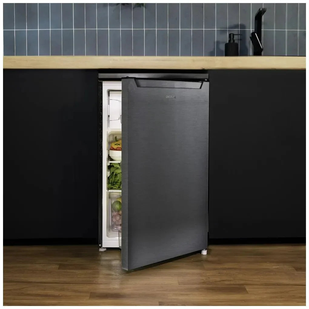 Mini Frigorífico Inox 107L: Compacto, Silencioso y Eficiente Energéticamente de Cecotec