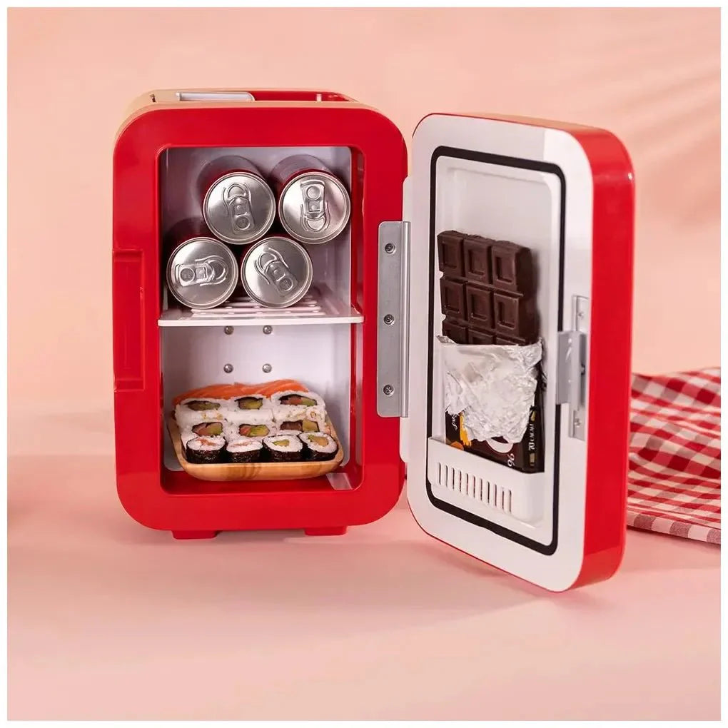 Mini Frigorífico Portátil 6L Rojo: Enfriamiento y Calentamiento para Viajes de Cecotec