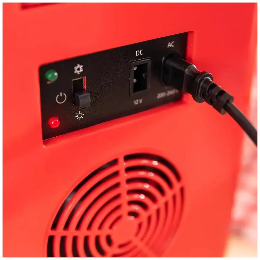Mini Frigorífico Portátil 6L Rojo: Enfriamiento y Calentamiento para Viajes de Cecotec