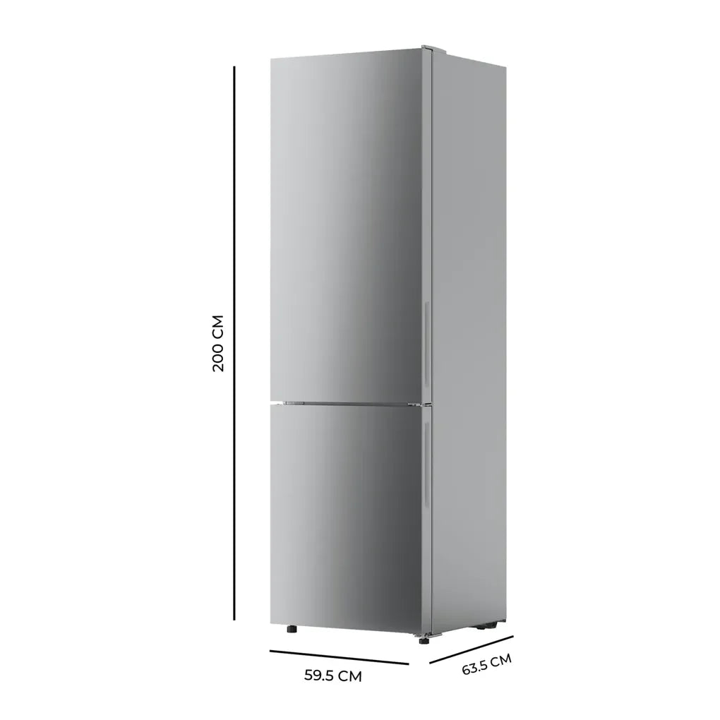 Frigorífico Bolero Combi 356L Glass Grey D: Eficiencia y Tecnología Avanzada de Cecotec