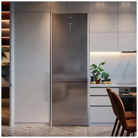 Frigorífico Bolero Combi 356L Glass Grey D: Eficiencia y Tecnología Avanzada de Cecotec
