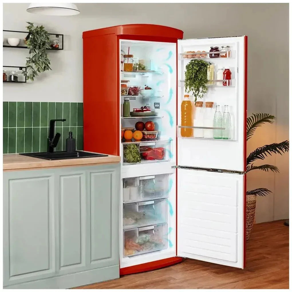Frigorífico Retro 294L No Frost con Multi Airflow y Modo Eco, Clase E de Cecotec