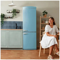 Frigorífico Retro 294L Azul, No Frost, Multi Cooling, Clase E, Ahorro Energético de Cecotec
