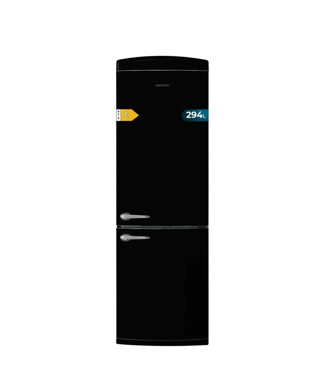 Frigorífico Retro 294L Negro: Eficiencia Energética y Tecnología Avanzada de Cecotec