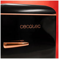 Mini Frigorífico Retro 110L Negro con Icebox y Luz Interior, Clase E de Cecotec