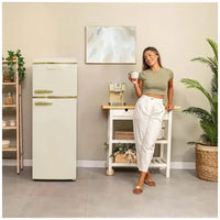Frigorífico Retro 215L Beige E: Estilo, Eficiencia y Elegancia en tu Cocina de Cecotec