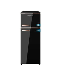 Frigorífico Retro 215L Negro: Estilo, Eficiencia y Funcionalidad Energética de Cecotec
