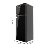 Frigorífico Retro 215L Negro: Estilo, Eficiencia y Funcionalidad Energética de Cecotec
