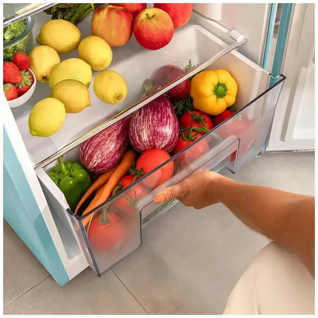 Frigorífico Retro 215L Azul con Ahorro Energético y Control de Temperatura de Cecotec