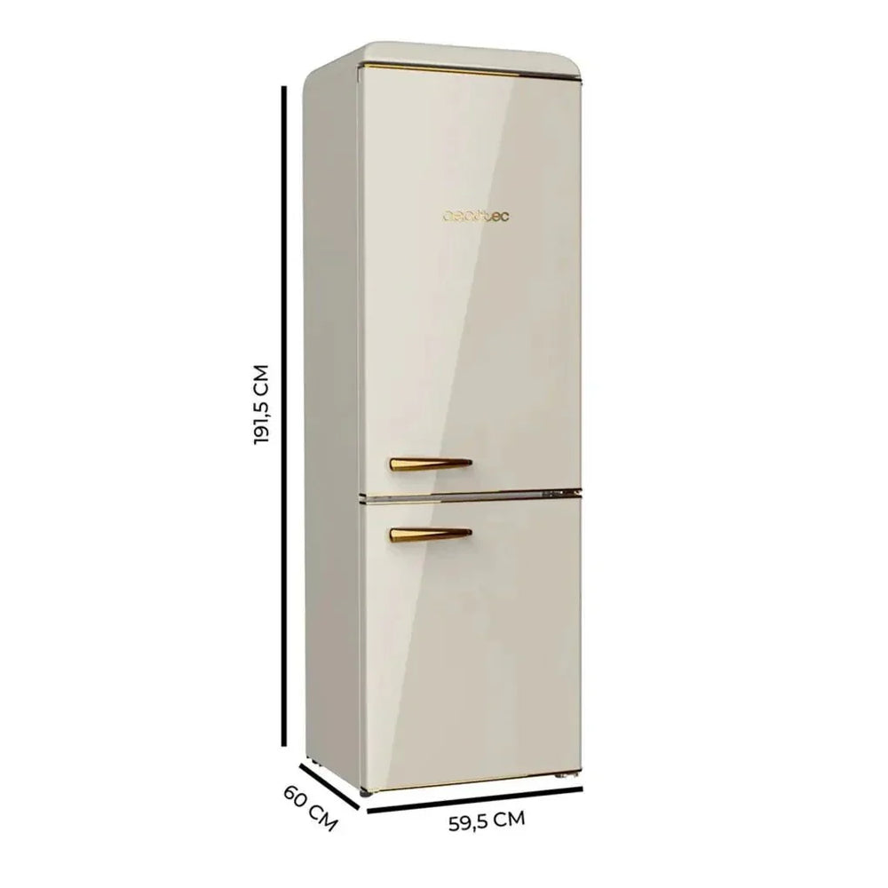 Frigorífico Retro 300L Beige E: Estilo, Eficiencia y Funcionalidad Avanzada de Cecotec