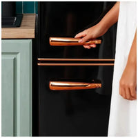 Frigorífico Retro 300L Negro, Clase E, Diseño Elegante y Eficiente Energéticamente de Cecotec