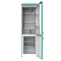 Frigorífico Retro 300L Verde, Clase E, con Luz y Crisper Box para Ahorro Energético de Cecotec