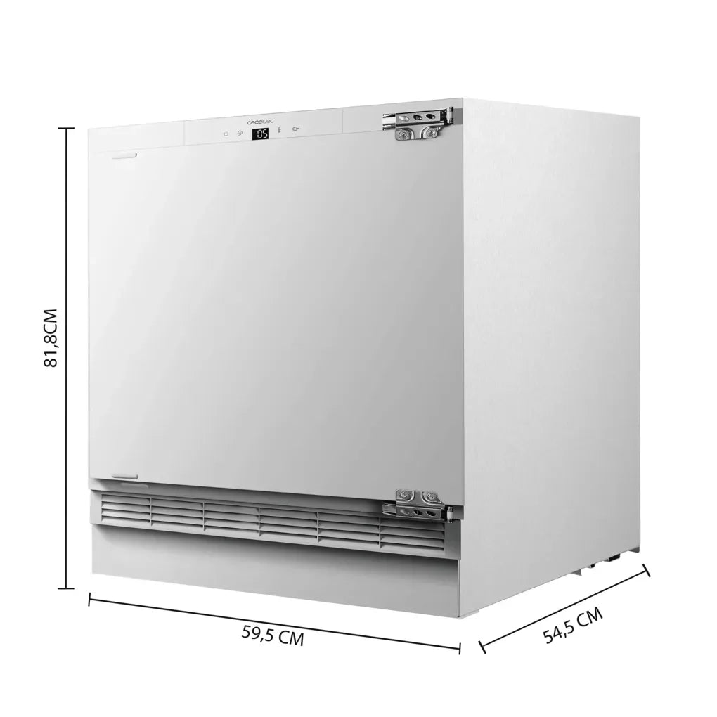 Mini Frigorífico Integrable 138L con Fast Cooling y Clase E - Silencioso y Eficiente de Cecotec