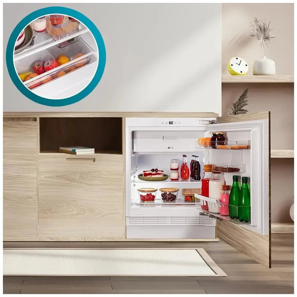 Frigorífico Integrable 121L Clase E con Fast Freezing y Puerta Reversible de Cecotec