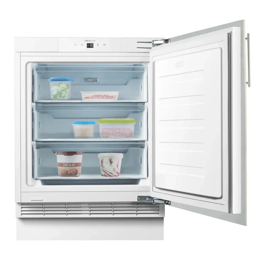 Mini Congelador Integrable 101L con Fast Freezing y Display Táctil de Cecotec
