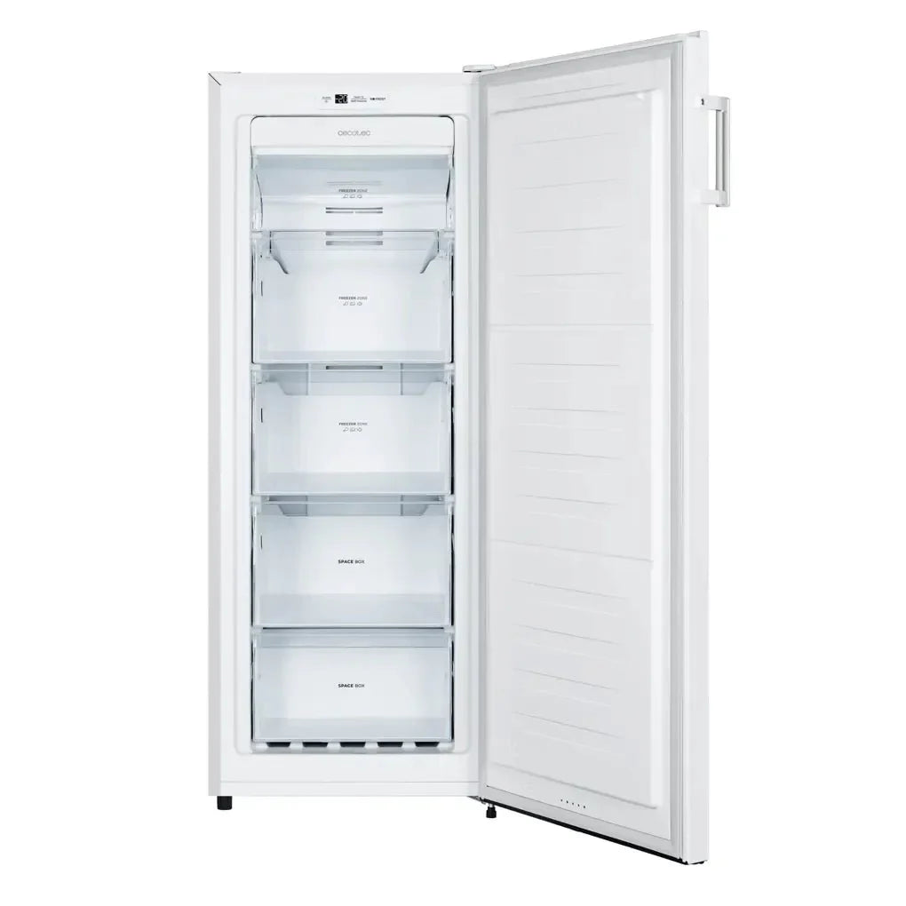 Congelador Vertical 155L No Frost con Puerta Reversible y Alarma de Apertura de Cecotec