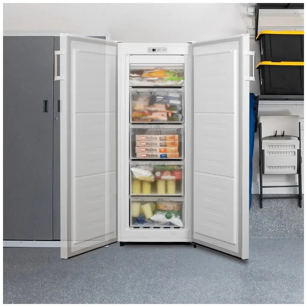 Congelador Vertical 155L No Frost con Puerta Reversible y Alarma de Apertura de Cecotec