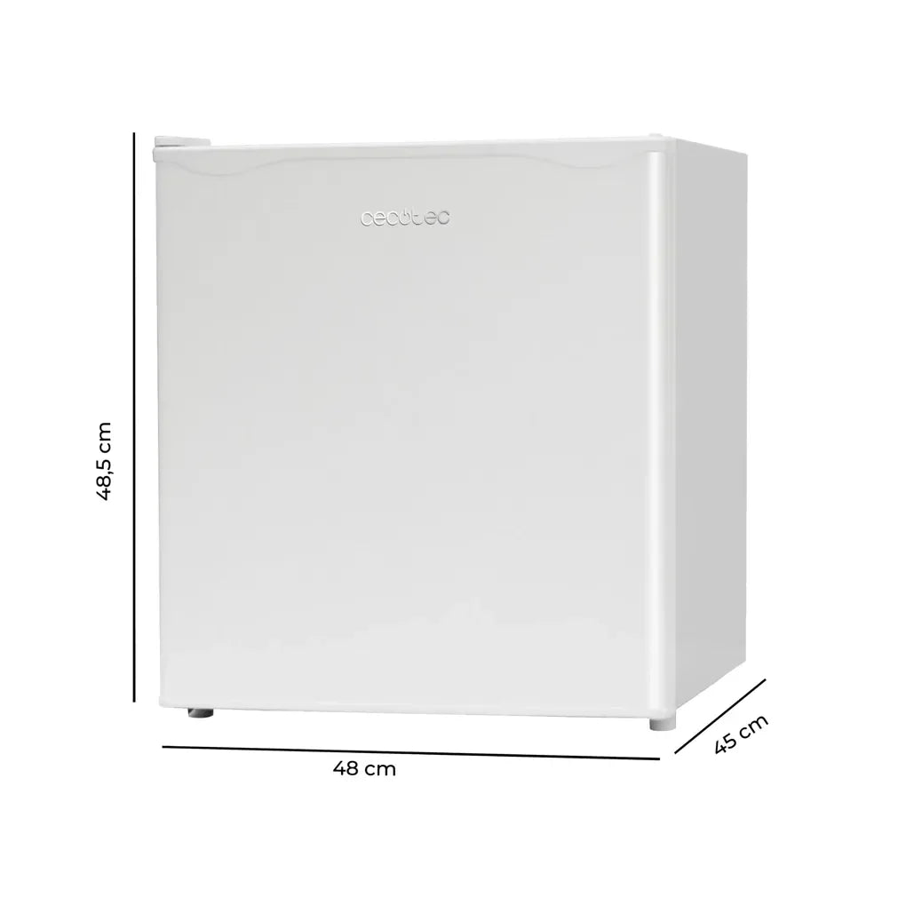 Mini Frigorífico Blanco 46L con Puerta Reversible y Eficiencia Energética E de Cecotec